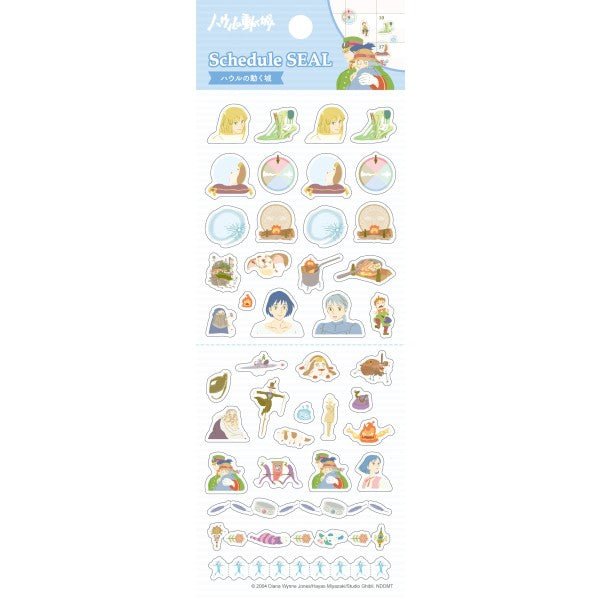 Official Studio Ghibli Stickers Set 2026 • Howl, Totoro, Spirited Away, Kikis Delivery, Laputa • Schedule Book/Notebook/Planner/Diary/Stationery - Kamaji Market