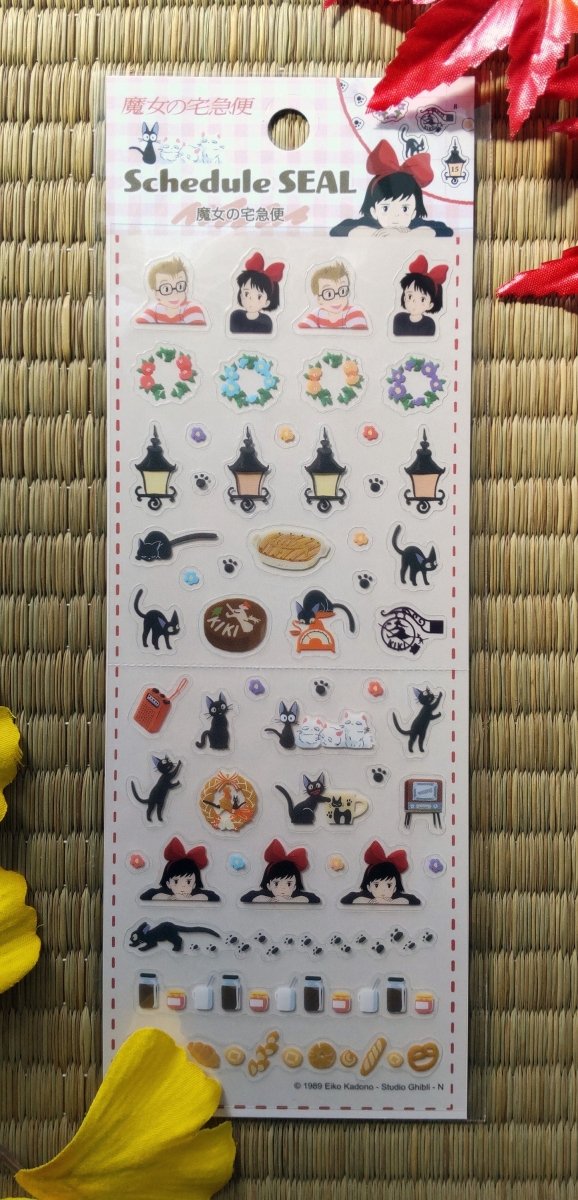 Official Studio Ghibli Stickers Set • My Neighbor Totoro, Spirited Away, Kikis Delivery, Laputa • Schedule Book/Notebook/Planner/Diary/Gift - Kamaji Market