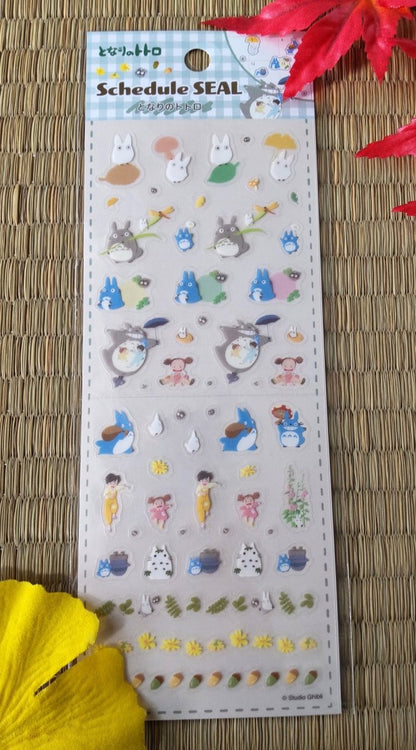 Official Studio Ghibli Stickers Set • My Neighbor Totoro, Spirited Away, Kikis Delivery, Laputa • Schedule Book/Notebook/Planner/Diary/Gift - Kamaji Market