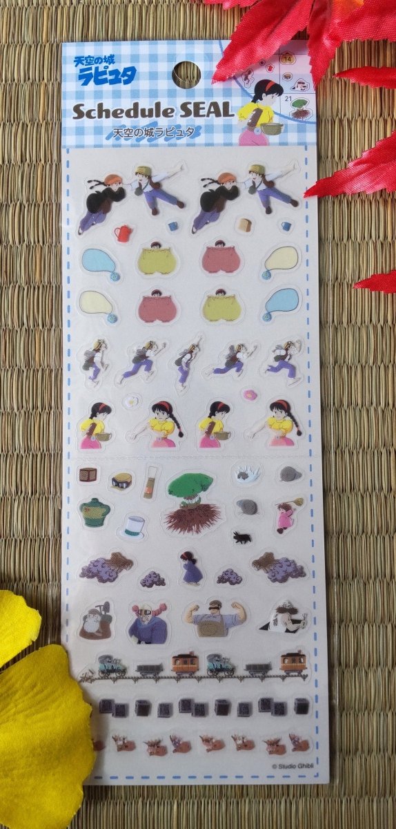 Official Studio Ghibli Stickers Set • My Neighbor Totoro, Spirited Away, Kikis Delivery, Laputa • Schedule Book/Notebook/Planner/Diary/Gift - Kamaji Market
