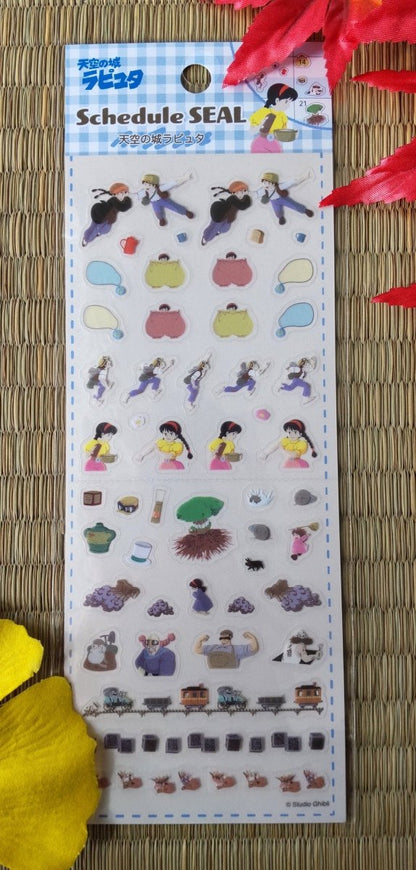 Official Studio Ghibli Stickers Set • My Neighbor Totoro, Spirited Away, Kikis Delivery, Laputa • Schedule Book/Notebook/Planner/Diary/Gift - Kamaji Market