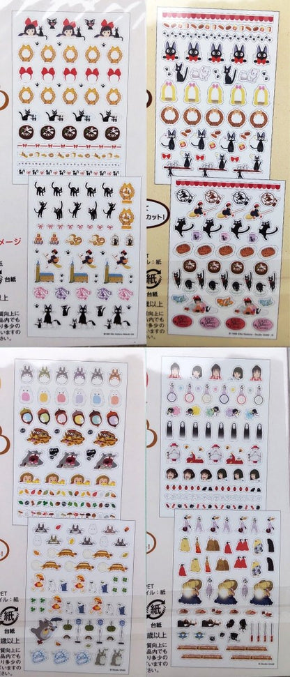 Official Studio Ghibli Stickers Set • My Neighbor Totoro, Spirited Away, Kikis Delivery Service, Laputa • Schedule Book/Notebook/Laptop/Gift - Kamaji Market