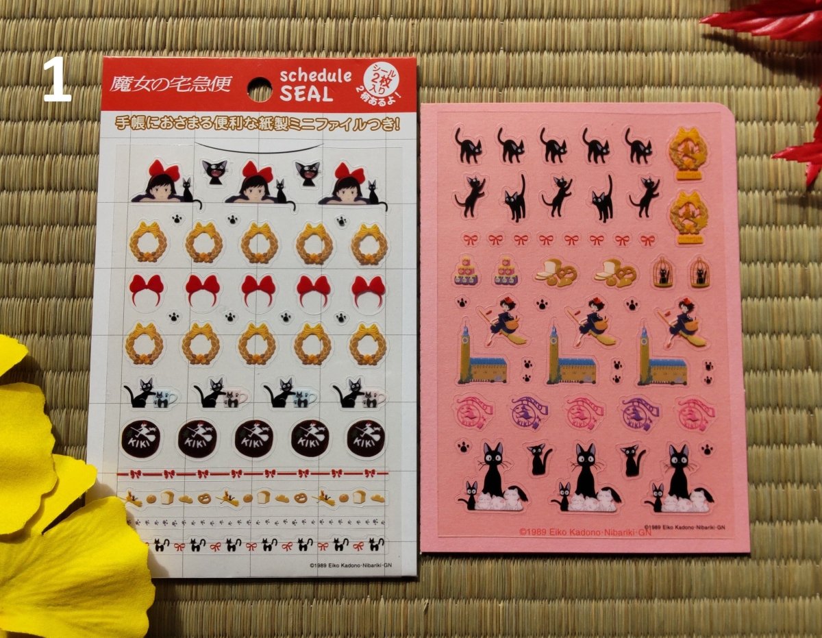 Official Studio Ghibli Stickers Set • My Neighbor Totoro, Spirited Away, Kikis Delivery Service, Laputa • Schedule Book/Notebook/Laptop/Gift - Kamaji Market