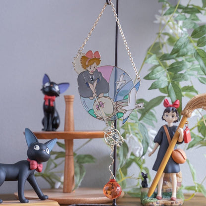 Official Studio Ghibli Sun Catcher/Wall Hanging • Totoro/Kikis Delivery/Howls Moving Castle/Laputa • Stained Glass style Home/Garden Decor - Kamaji Market