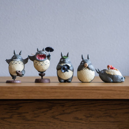 Official Studio Ghibli Totoro Figure (Set of 6) • My Neighbor Totoro Figurine/Mini Statue/Replica/Home Decor/Interior Diorama - Kamaji Market