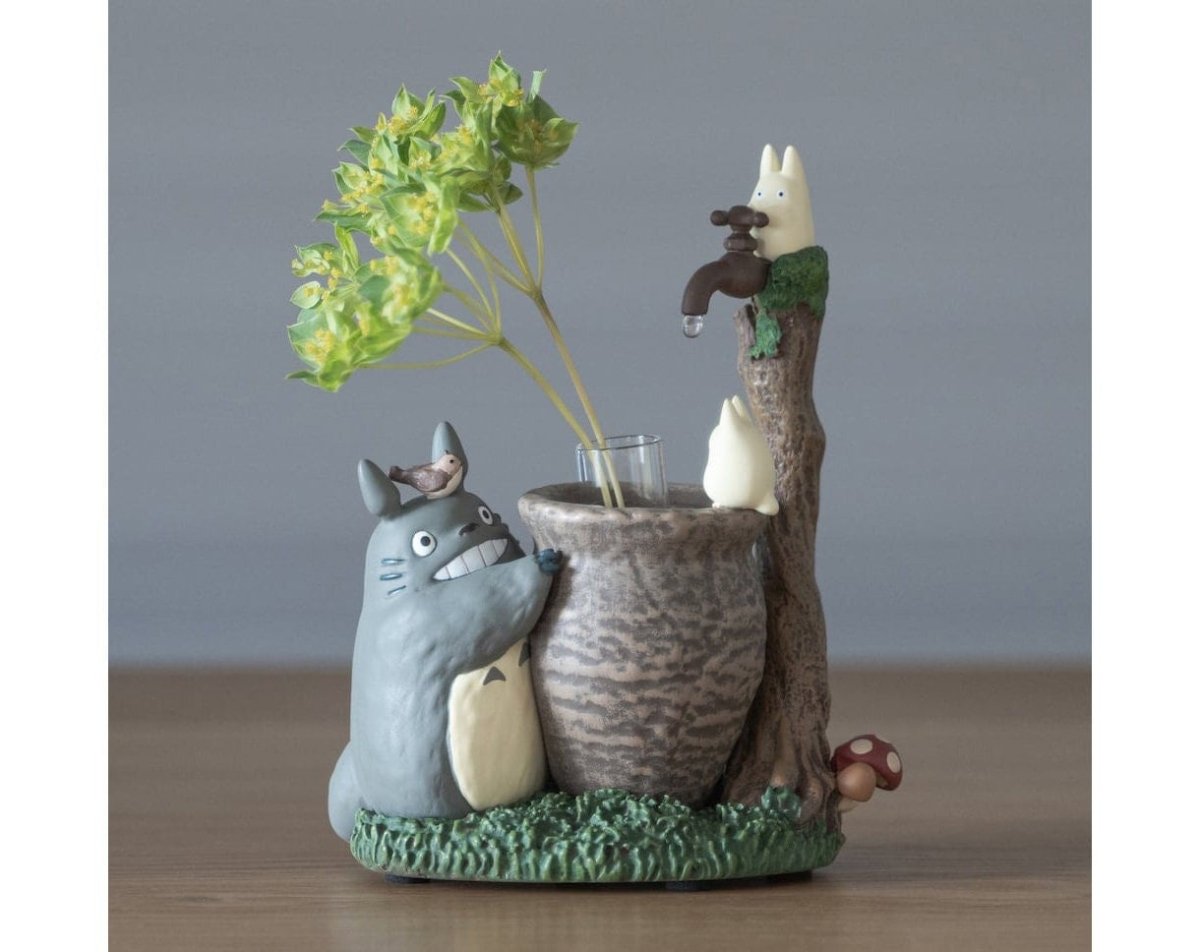 Official Studio Ghibli Totoro Figure/Vase • My Neighbor Totoro Small Figurine/Mini Statue/Replica/Home Decor/Interior Diorama - Kamaji Market
