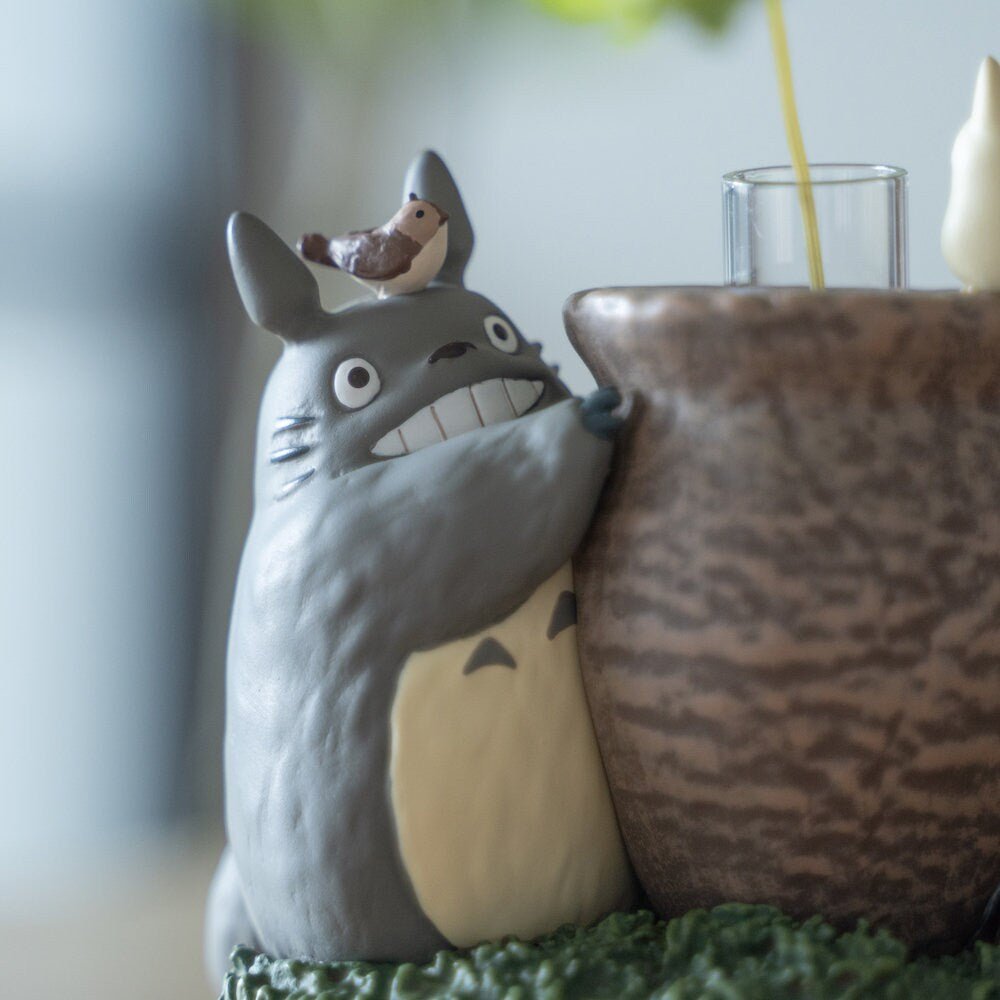 Official Studio Ghibli Totoro Figure/Vase • My Neighbor Totoro Small Figurine/Mini Statue/Replica/Home Decor/Interior Diorama - Kamaji Market