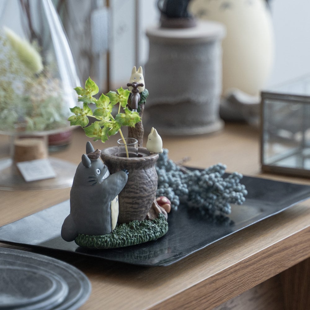 Official Studio Ghibli Totoro Figure/Vase • My Neighbor Totoro Small Figurine/Mini Statue/Replica/Home Decor/Interior Diorama - Kamaji Market