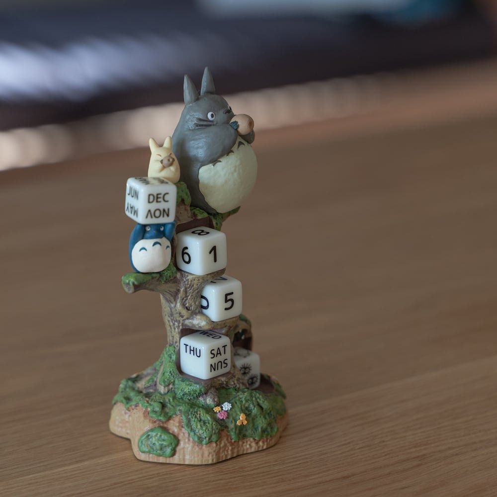 Official Studio Ghibli Totoro Perpetual Calendar with Dice • My Neighbor Totoro Figure/Home Decor/Diorama - Kamaji Market