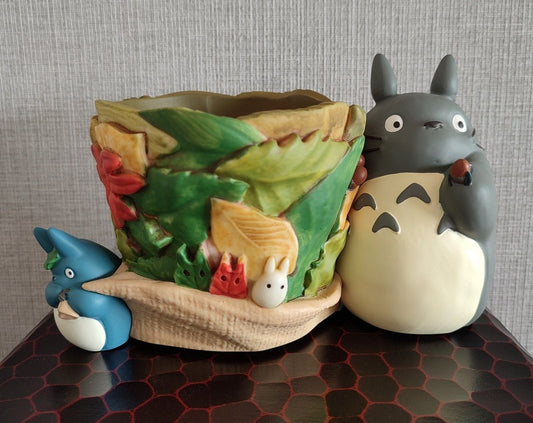 Official Studio Ghibli Totoro Planter Cover/Diorama • My Neighbor Totoro Pot/Vase/Holder/Replica/Home Interior Decor - Kamaji Market