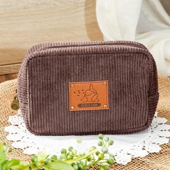 Official Studio Ghibli Totoro Pouch • My Neighbor Totoro Corduroy Pencil Case/Cosmetic Bag/Clutch/Wallet/Multi-case/Makeup Bag - Kamaji Market