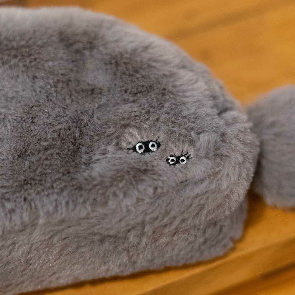 Official Studio Ghibli Totoro/Catbus Fluffy Pouch/Clutch • My Neighbor Totoro Cosmetic Bag/Wallet/Multi - case/Makeup Bag - Kamaji Market