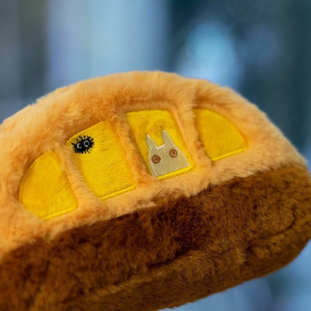 Official Studio Ghibli Totoro/Catbus Fluffy Pouch/Clutch • My Neighbor Totoro Cosmetic Bag/Wallet/Multi - case/Makeup Bag - Kamaji Market