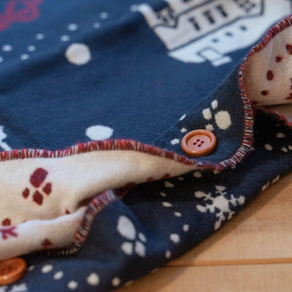 Official Studio Kikis Delivery Service Shoulder Shawl • Jacquard Stole/Scarf/Muffler with Jiji Cat - Kamaji Market