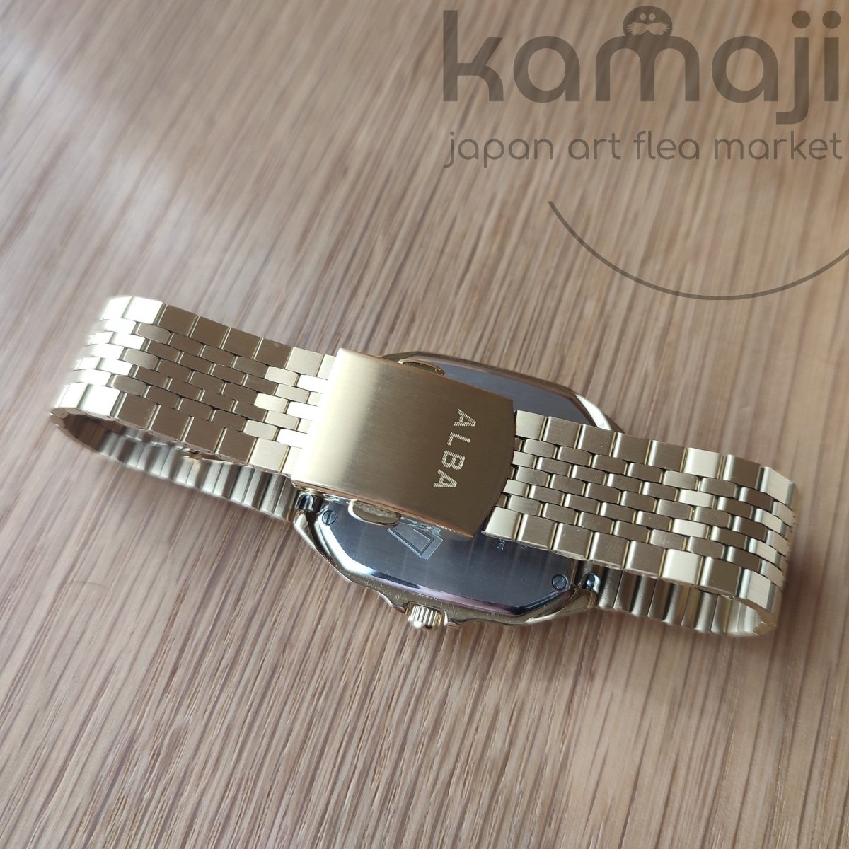 Official Super Mario Wrist Watch • Golden Stainless Steel Japanese Watches • ALBA Seiko Nintendo - Kamaji Market