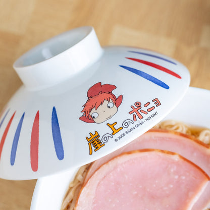 Ponyo on the Cliff Bowl with Lid • Ceramic Soup/Fruit/Salad Dish - Kamaji Market