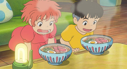 Ponyo on the Cliff Bowl with Lid • Ceramic Soup/Fruit/Salad Dish - Kamaji Market