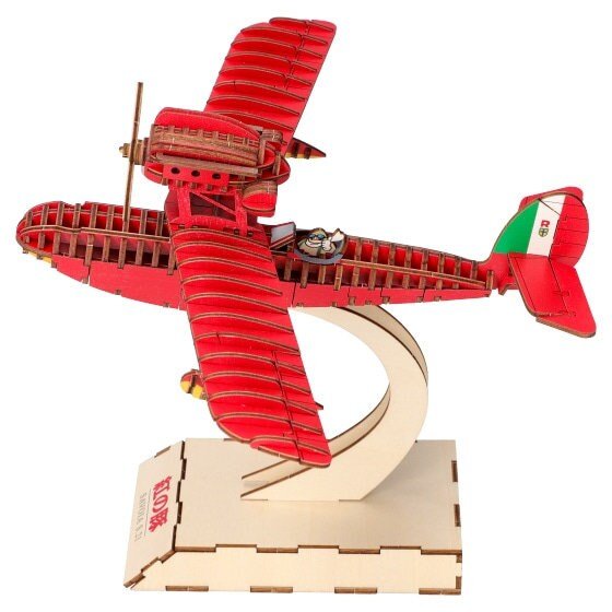 Porco Rosso Wooden 3D Puzzle/Diorama • KI-GU-MI craft - Kamaji Market