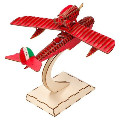 Porco Rosso Wooden 3D Puzzle/Diorama • KI-GU-MI craft - Kamaji Market