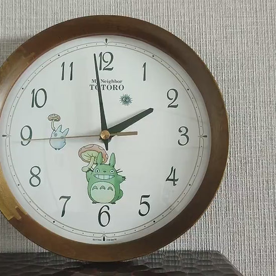 Original Ghibli Wooden Wall Clock • My Neighbor Totoro Wall Hanging / Home Decor Art / Interior Design • Studio Ghibli Gift