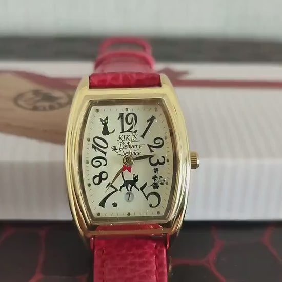 Vintage* Original Ghibli Jiji Wrist Watch • Kikis Delivery Service Watch/Clock • Japanese Anime Watches for Girl/Women • Studio Ghibli Gift