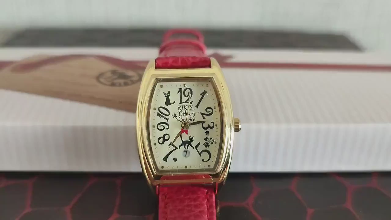Vintage* Original Ghibli Jiji Wrist Watch • Kikis Delivery Service Watch/Clock • Japanese Anime Watches for Girl/Women • Studio Ghibli Gift