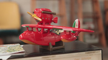 Original Ghibli Porco Rosso Airplane Interactive Figure/Diorama • Crimson Pig Figurine/Statue/Replica/Interior Decor • Studio Ghibli Gift