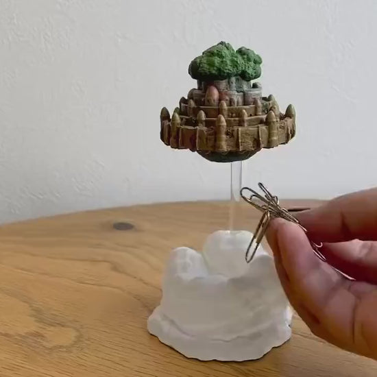 Original Ghibli Laputa Figure/Clip Holder • Castle in the Sky Figurine/Statue/Replica/Home Decor/Interior Diorama • Studio Ghibli Gift