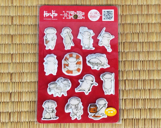 Rare* Official Dorohedoro Manga Stickers Set • Gyoza Man Sticker • Shedule Book Mini Puffy Stickers - Kamaji Market