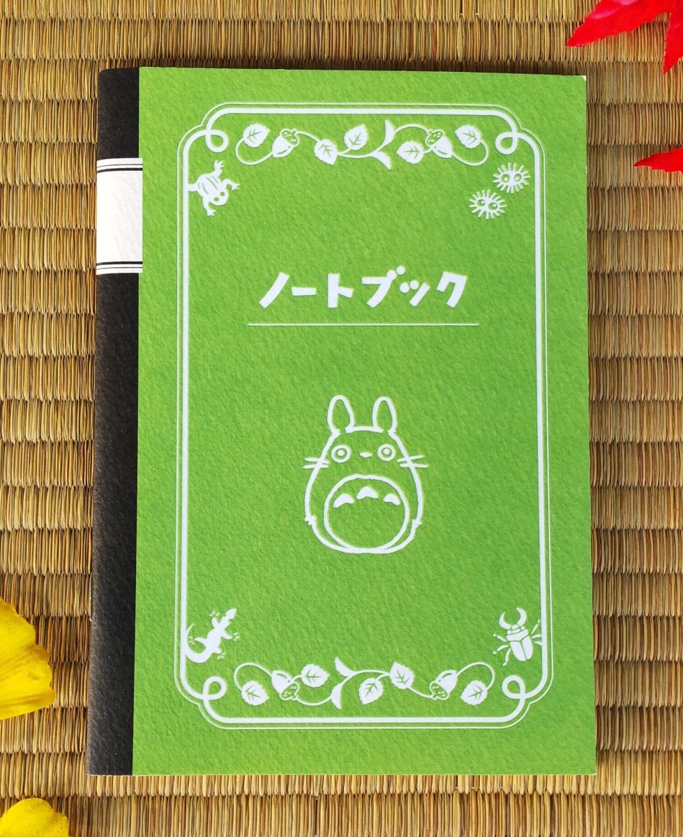 Rare* Official Studio Ghibli Totoro Notebook • My Neighbor Totoro Notepad/Sketchbook/Writing pad/Planner • Small Totoro, Catbus Anime Gift - Kamaji Market