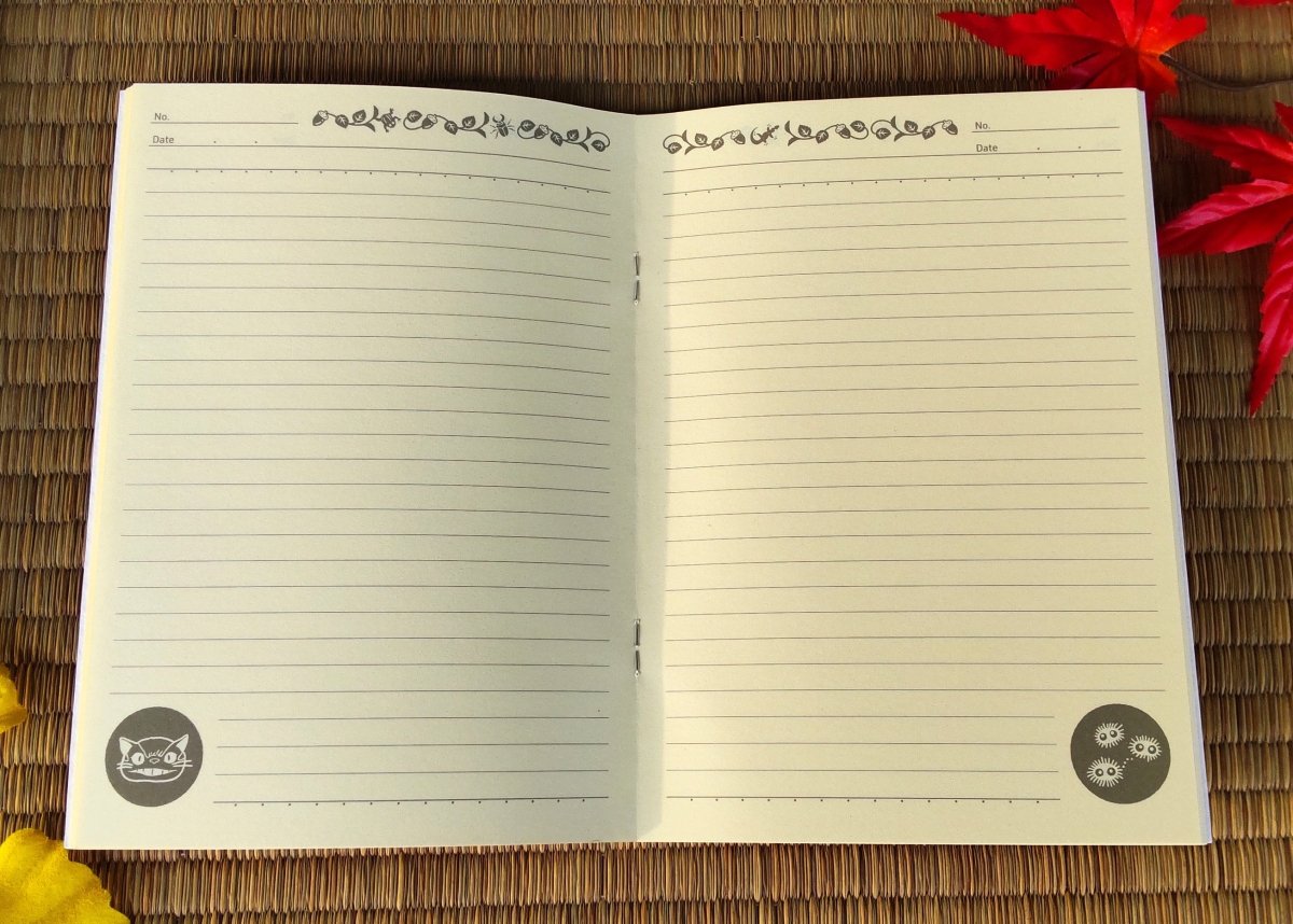 Rare* Official Studio Ghibli Totoro Notebook • My Neighbor Totoro Notepad/Sketchbook/Writing pad/Planner • Small Totoro, Catbus Anime Gift - Kamaji Market
