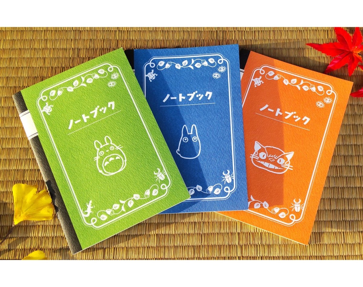 Rare* Official Studio Ghibli Totoro Notebook • My Neighbor Totoro Notepad/Sketchbook/Writing pad/Planner • Small Totoro, Catbus Anime Gift - Kamaji Market