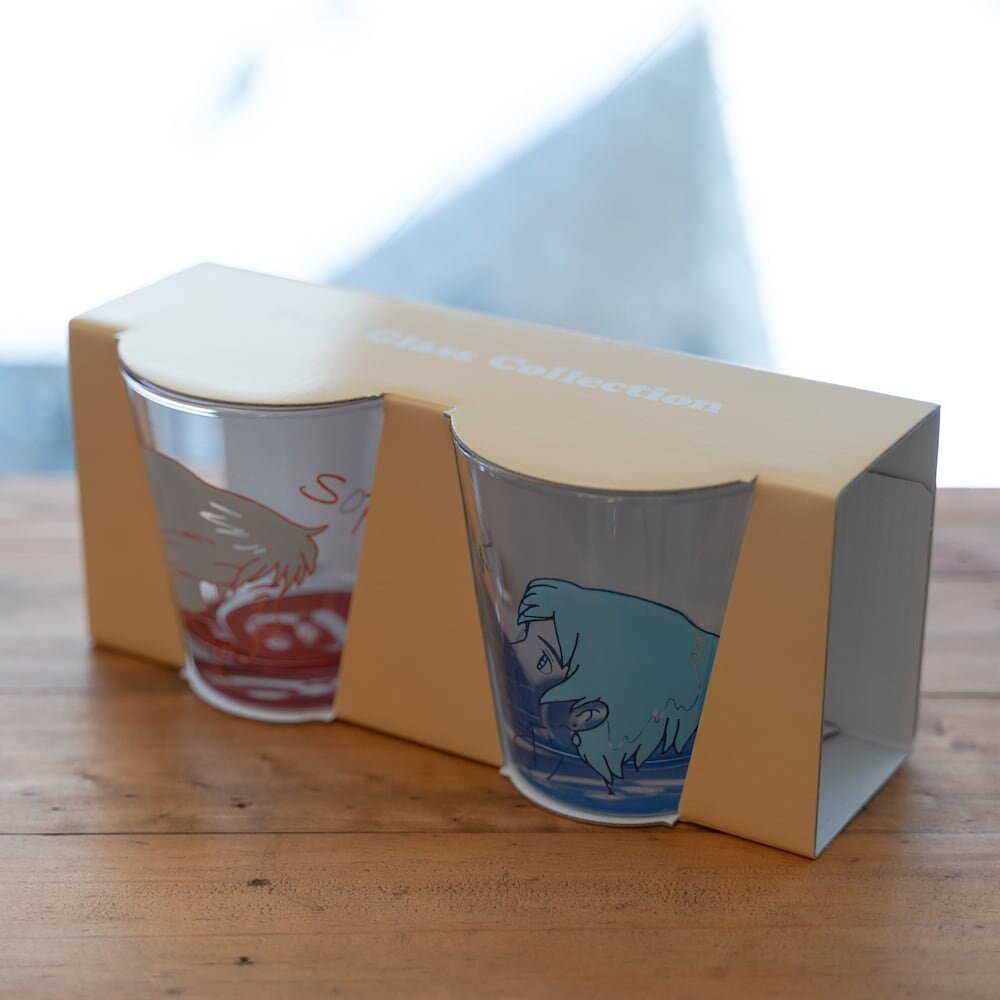 Set of 2 Official Ghibli Glass/Cup • Spirited Away, Howls Moving Castle, Mononoke, Laputa, Whisper of the Heart Tableware/Glassware Gift - Kamaji Market