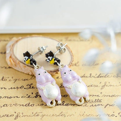 Spirited Away Bo Mouse Earrings • Japanese Handmade Jewelry - Kamaji Market