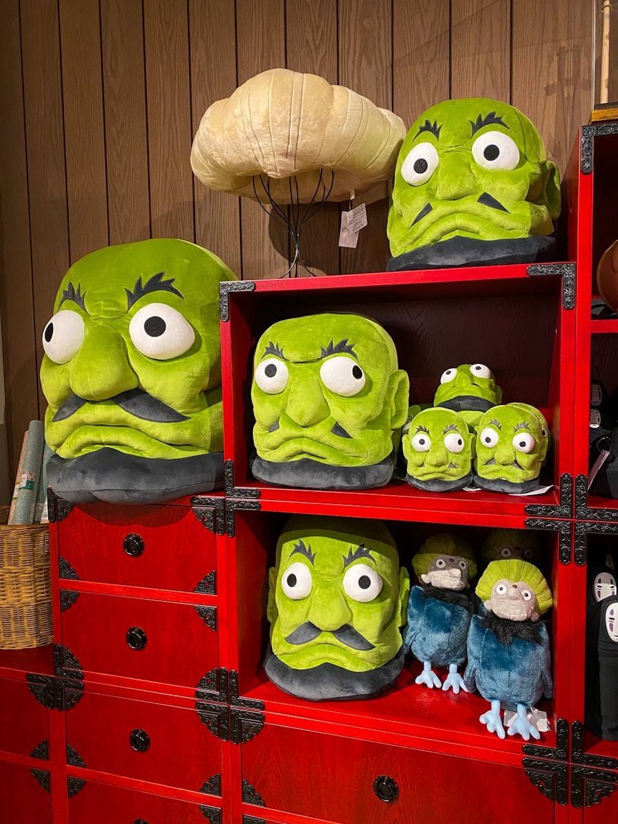 Spirited Away Kashira Head Plush Toy • Ghibli Park Exclusive - Kamaji Market