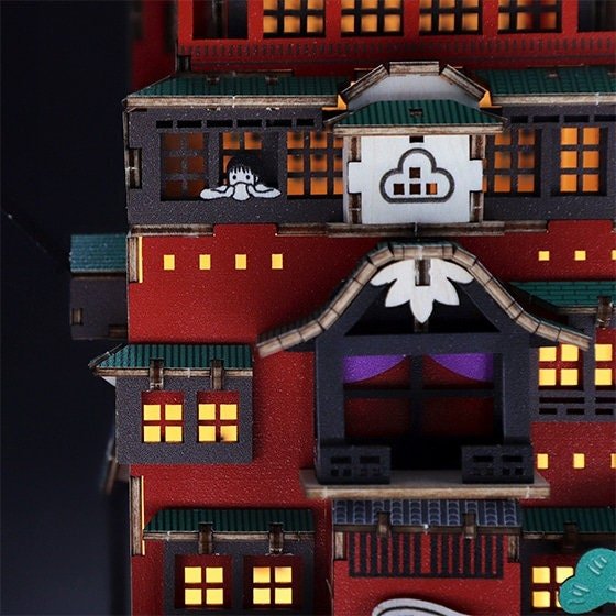 Spirited Away Wooden 3D Puzzle/Figure ki - gu - mi - Kamaji Market