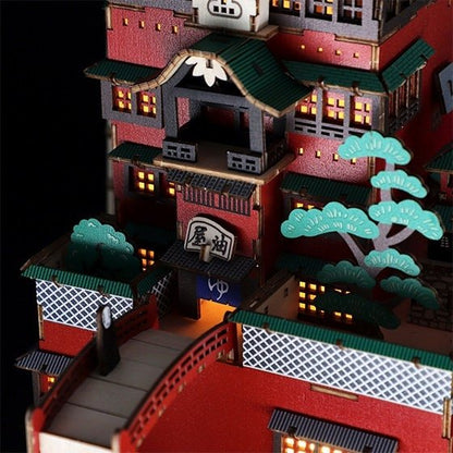 Spirited Away Wooden 3D Puzzle/Figure ki - gu - mi - Kamaji Market