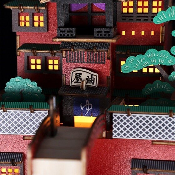 Spirited Away Wooden 3D Puzzle/Figure ki - gu - mi - Kamaji Market