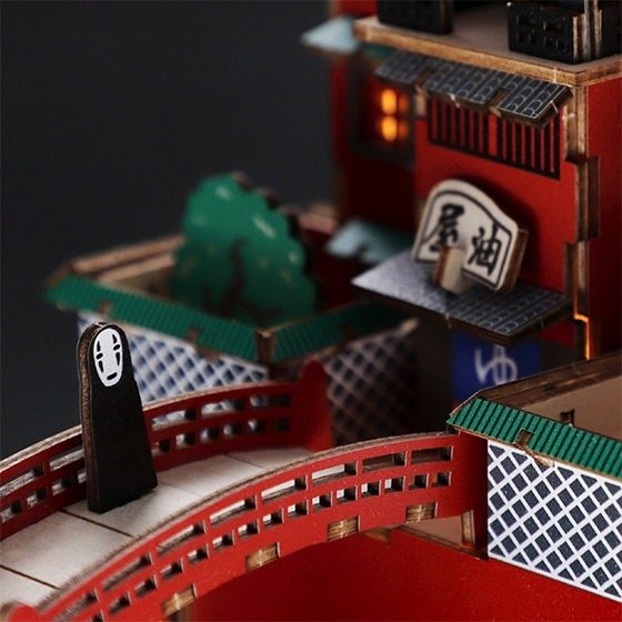 Spirited Away Wooden 3D Puzzle/Figure ki - gu - mi - Kamaji Market