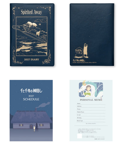Offizieller Studio Ghibli 2027 Planer/Terminbuch/Tagebuch • Howl, Totoro, Chihiros Reise ins Zauberland, Kikis kleiner Lieferservice