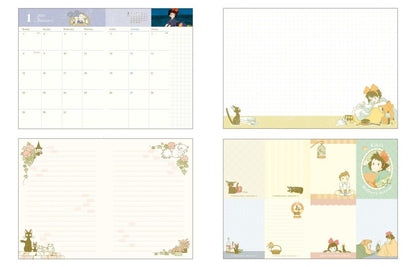 Studio Ghibli Book Cover with Planner• My Neighbor Totoro, Kikis Delivery Service A6 Schedule Book - Kamaji Market