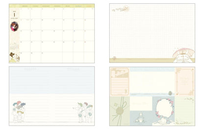 Studio Ghibli Book Cover with Planner• My Neighbor Totoro, Kikis Delivery Service A6 Schedule Book - Kamaji Market
