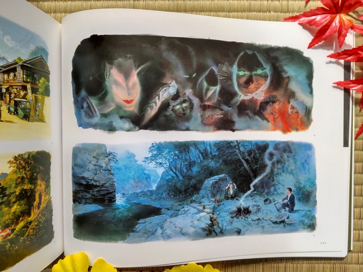 Studio Ghibli Kazuo Oga Exhibition Artbook • Famous Ghibli Studio Painter • Japanese Vintage Painting Art Book - Kamaji Market