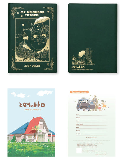 Offizieller Studio Ghibli 2027 Planer/Terminbuch/Tagebuch • Howl, Totoro, Chihiros Reise ins Zauberland, Kikis kleiner Lieferservice