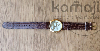 Vintage 1998* Official Ghibli Princess Mononoke Wrist Watch • Golden Ashitaka • Limited to 1998 - Kamaji Market