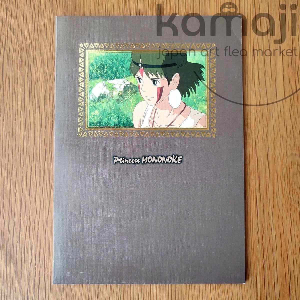 Vintage 90s* Official Ghibli Princess Mononoke Notebook with San • Japanese Stationery - Kamaji Market