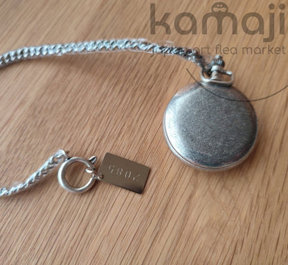 Vintage* Fullmetal Alchemist 925 Silver Pocket Watch • Hiromu Arakawa Manga • Square Enix - Kamaji Market