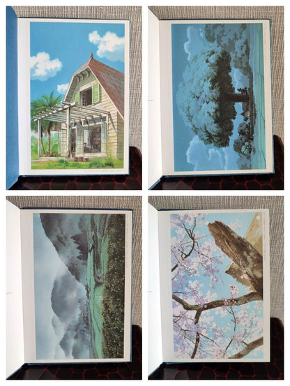 Vintage Ghibli Exhibition 2008 Oga Kazuo Painting Postcard Book with Totoro, Only Yesterday, Mononoke, Pom Poko Artworks - Kamaji Market