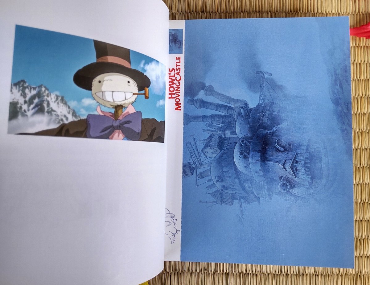 Vintage Howls Moving Castle Postcard Collection Book/Artbook - Kamaji Market