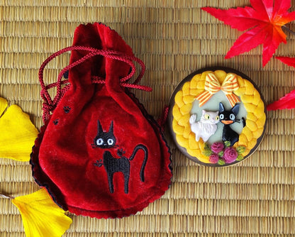 Vintage* Kikis Delivery Service, My Neighbor Totoro Pocket Mirror - Kamaji Market